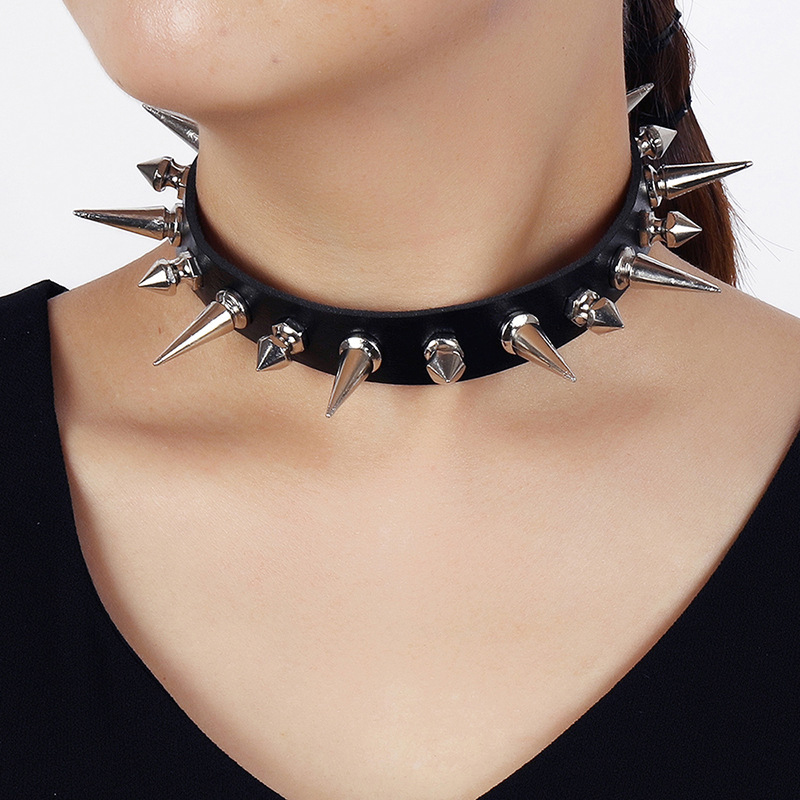 Чокер с длинными шипами в стил – обзор и цена Goth Punk Spike Choker