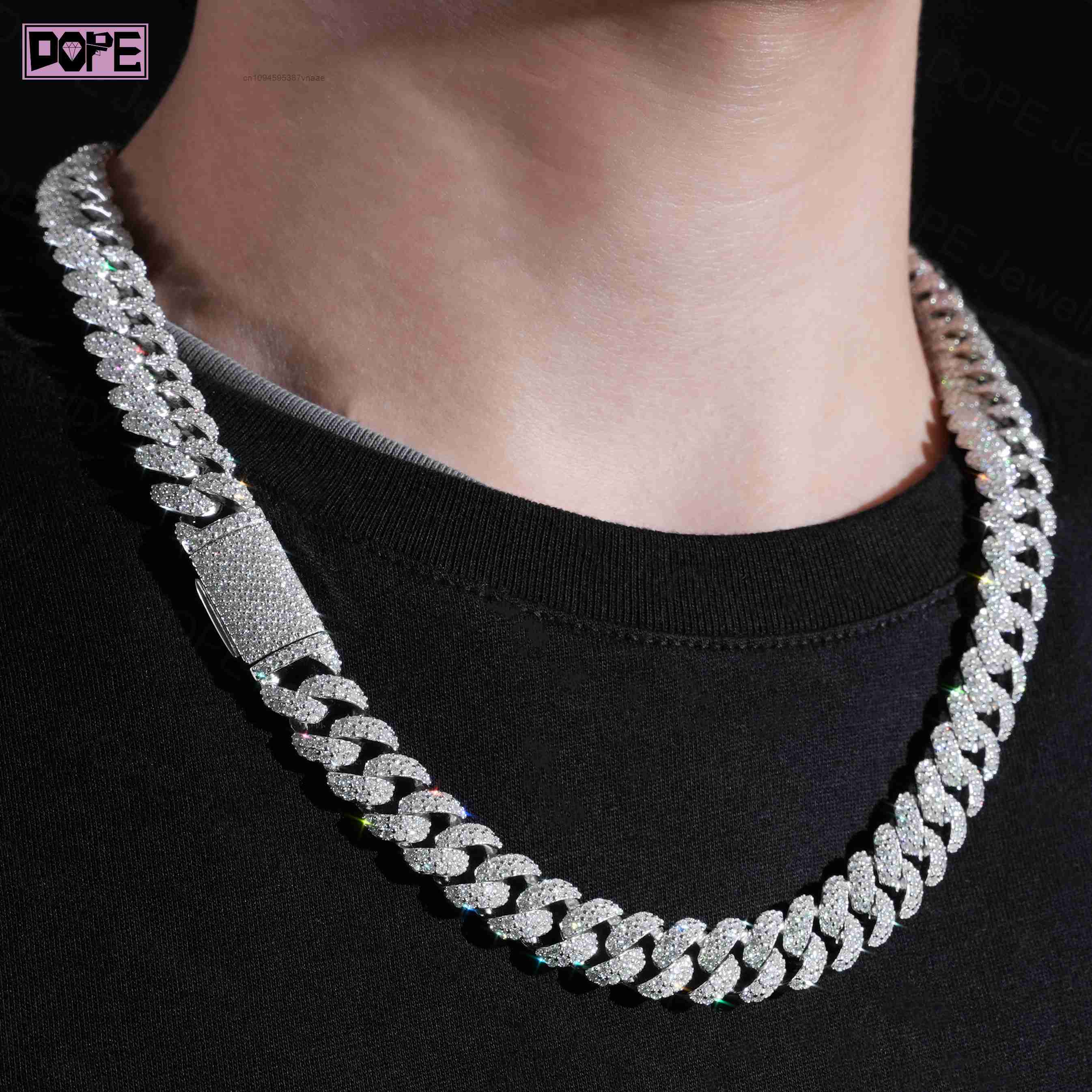 12 мм, VVS, инкрустированная м – обзор и цена Cuban Link Chain 12Mm