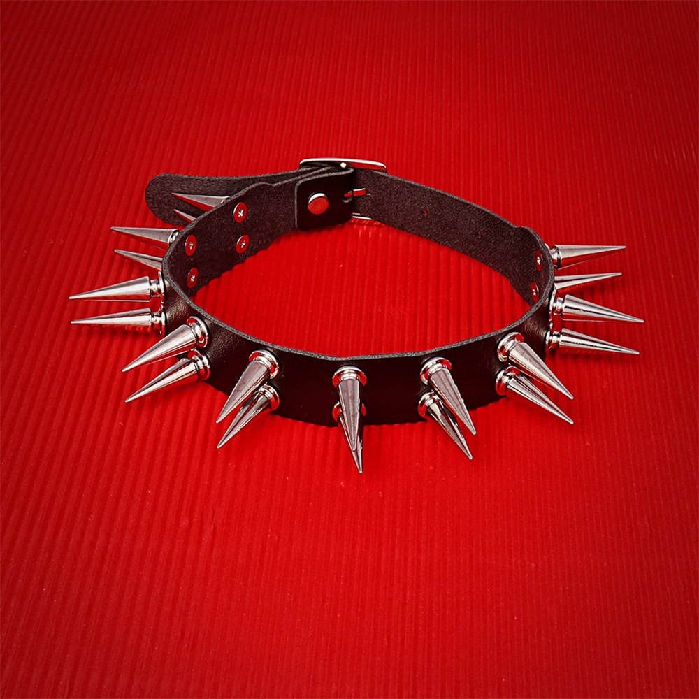 Длинный колье с шипами для жен – обзор и цена Goth Punk Spike Choker