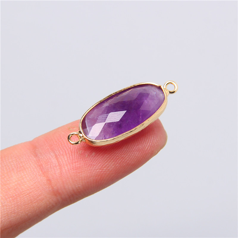 2 шт. 10X26 мм натуральный дво – обзор и цена Crystal Pendant Necklace Natural Stone
