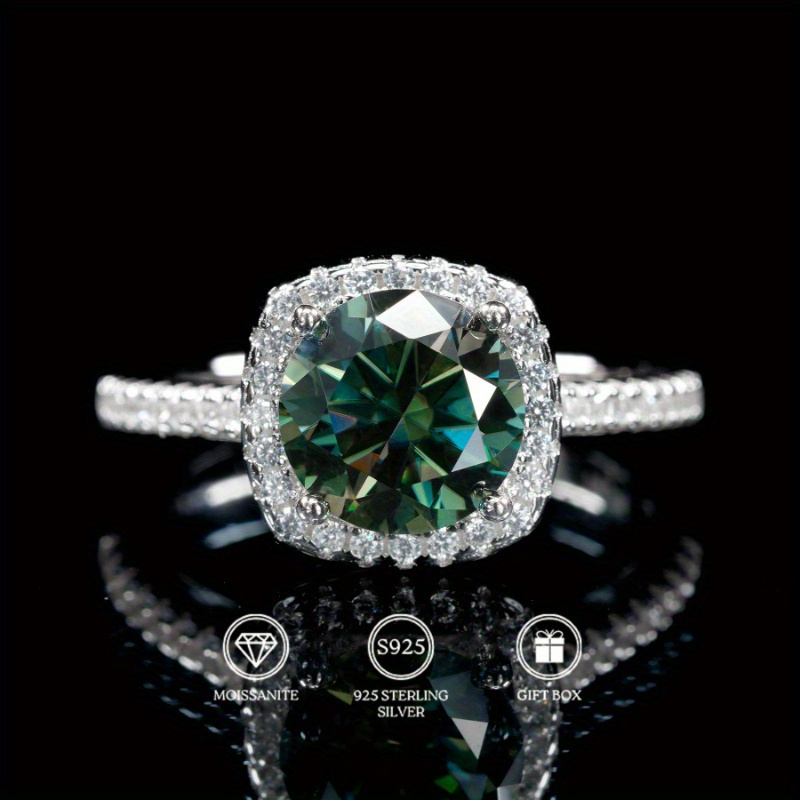 1 шт. Обручальное кольцо с кру – обзор и цена Moissanite Engagement Ring 1 Carat
