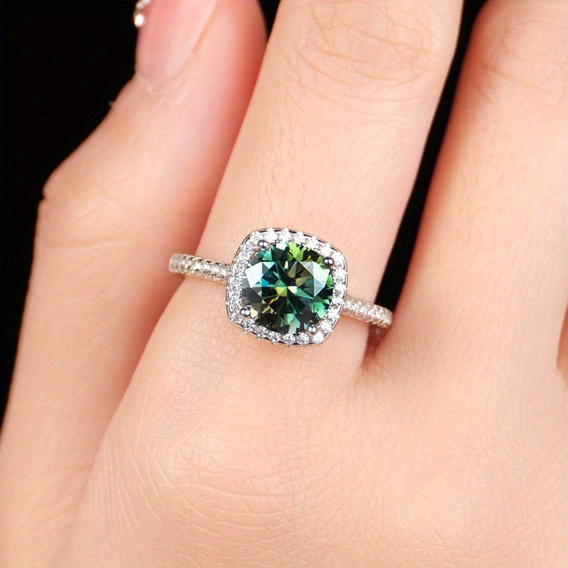 1 шт. Обручальное кольцо с кру – обзор и цена Moissanite Engagement Ring 1 Carat