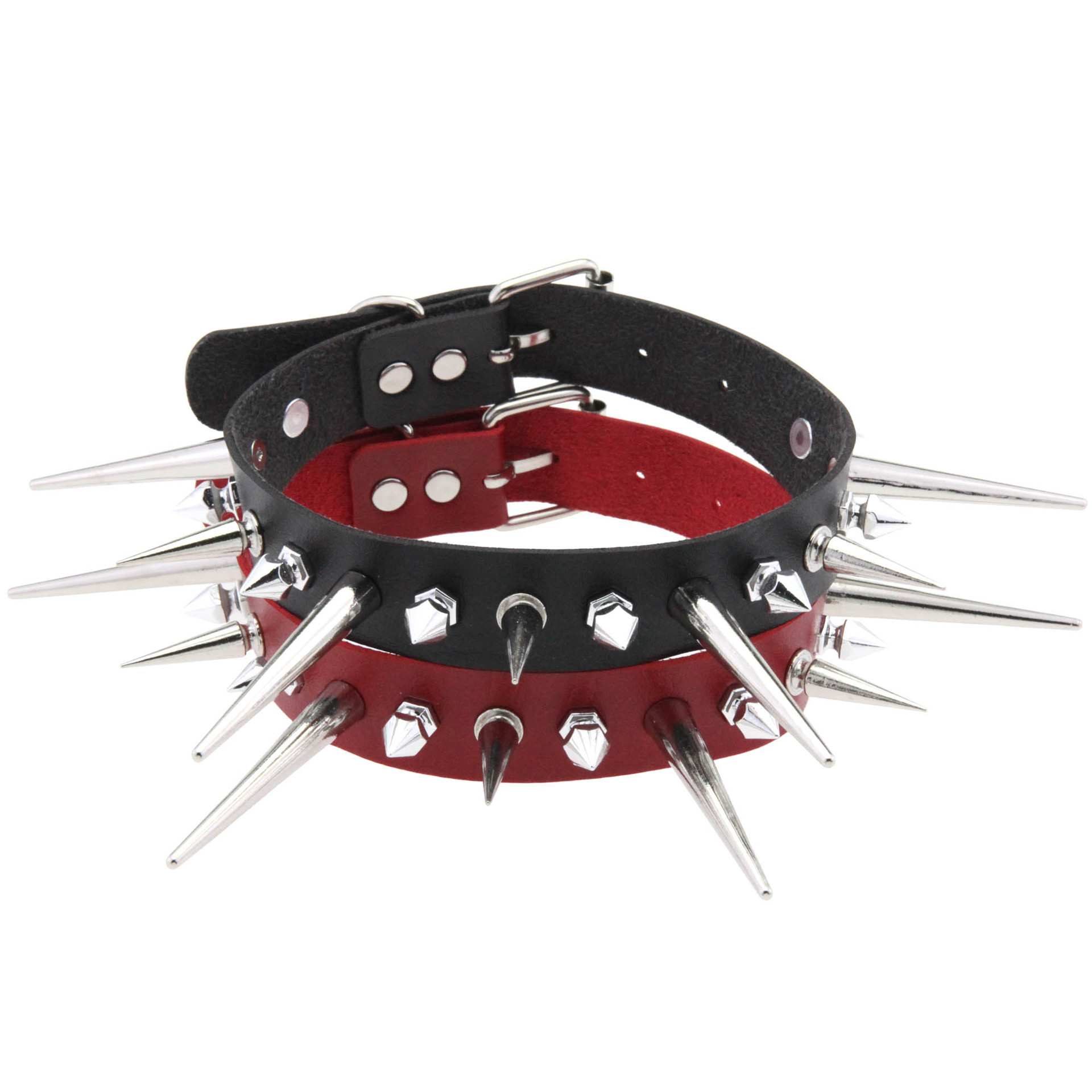 Женский и мужской чокер из иск – обзор и цена Goth Punk Spike Choker