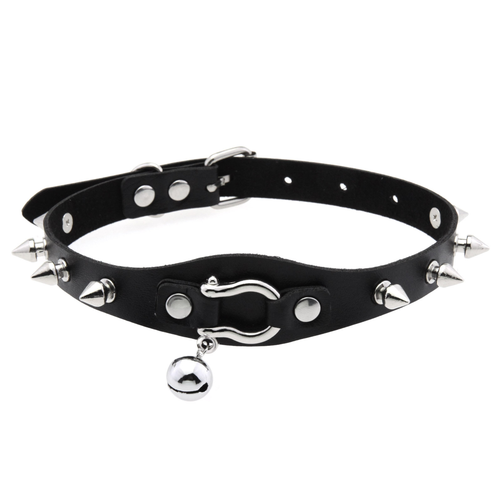 Черное колье с шипами, ожерель – обзор и цена Goth Punk Spike Choker
