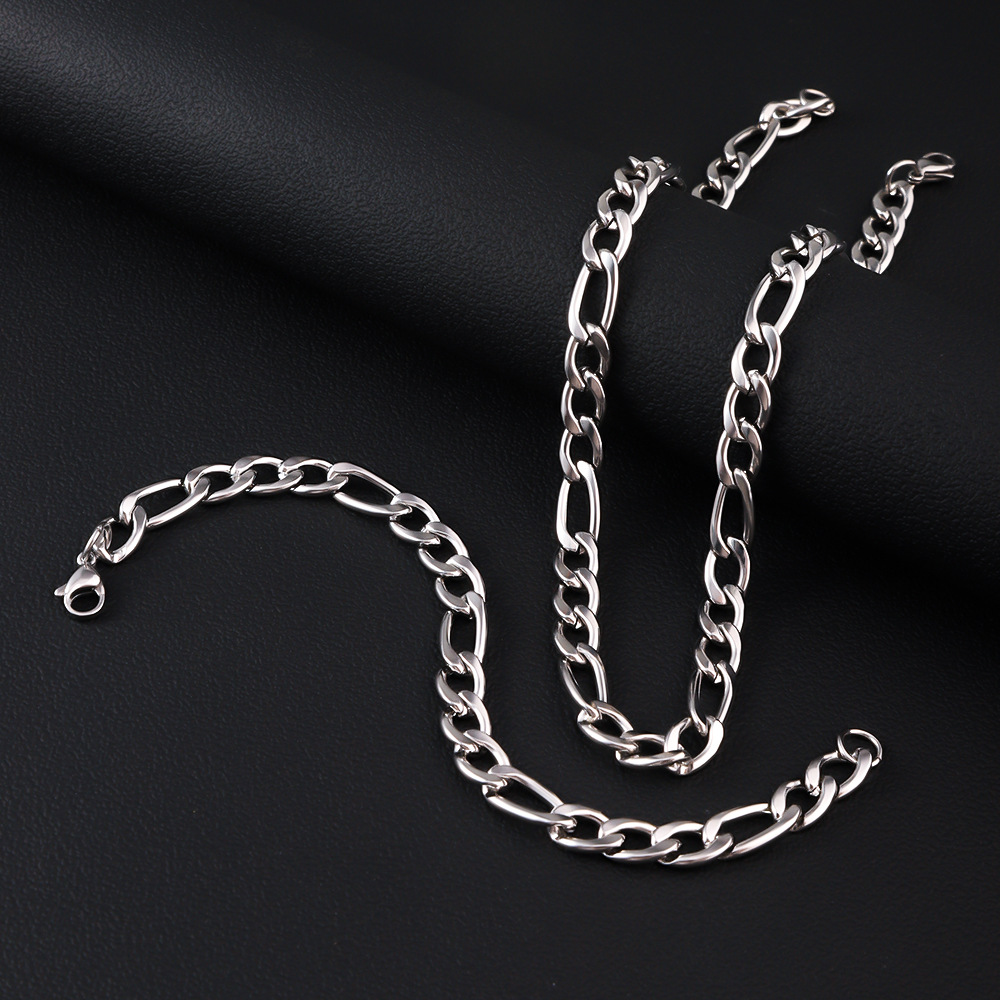 HNSP Цепь Фигаро из нержавеюще – обзор и цена Cuban Link Chain 12Mm