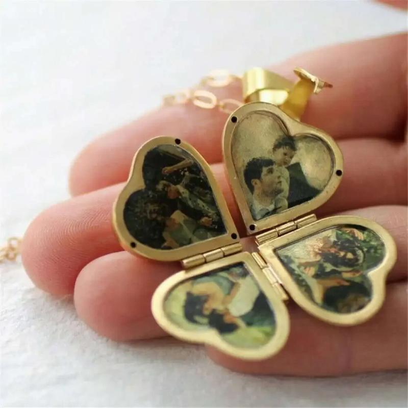 Винтажное складное многослойно – обзор и цена Heart Locket Necklace Photo