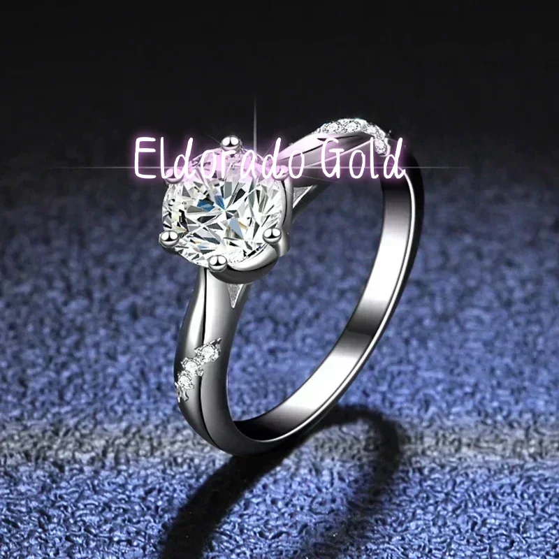 Кольцо Eldorado Gold из платин – обзор и цена Moissanite Engagement Ring 1 Carat