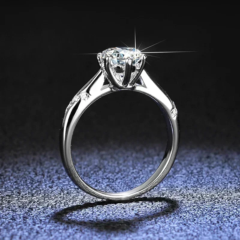 Кольцо Eldorado Gold из платин – обзор и цена Moissanite Engagement Ring 1 Carat