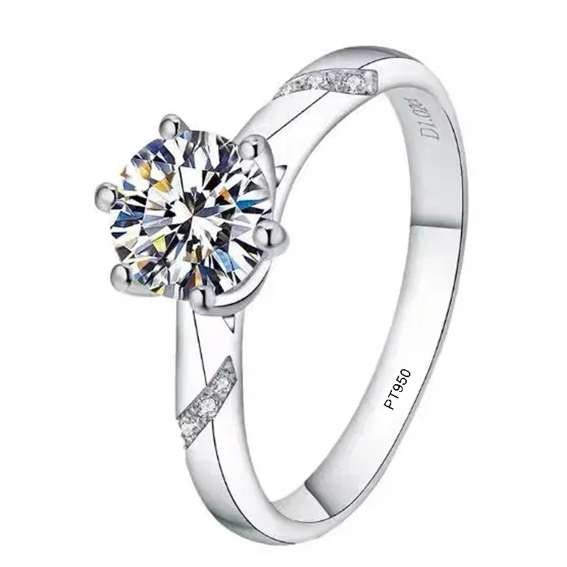 Кольцо Eldorado Gold из платин – обзор и цена Moissanite Engagement Ring 1 Carat