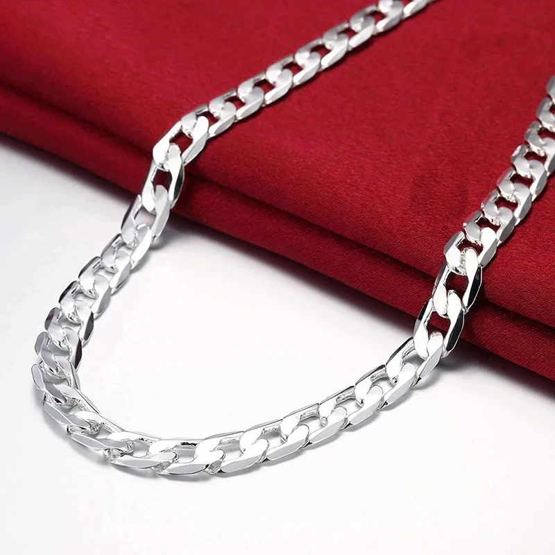 Колье из серебра 925 пробы для – обзор и цена Cuban Link Chain 12Mm