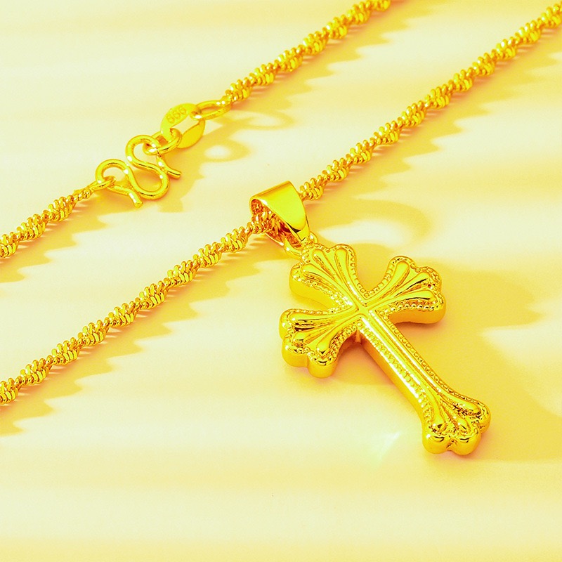 Золотой крест-подвеска 9999 пр – обзор и цена Cross Pendant Necklace Gold