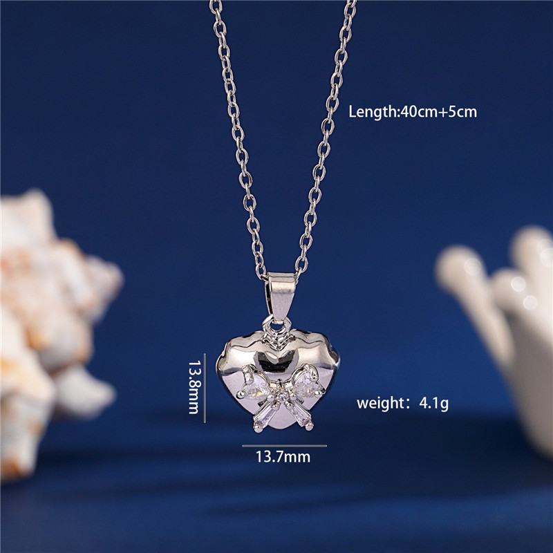 Легкий роскошный медальон с кр – обзор и цена Heart Locket Necklace Photo