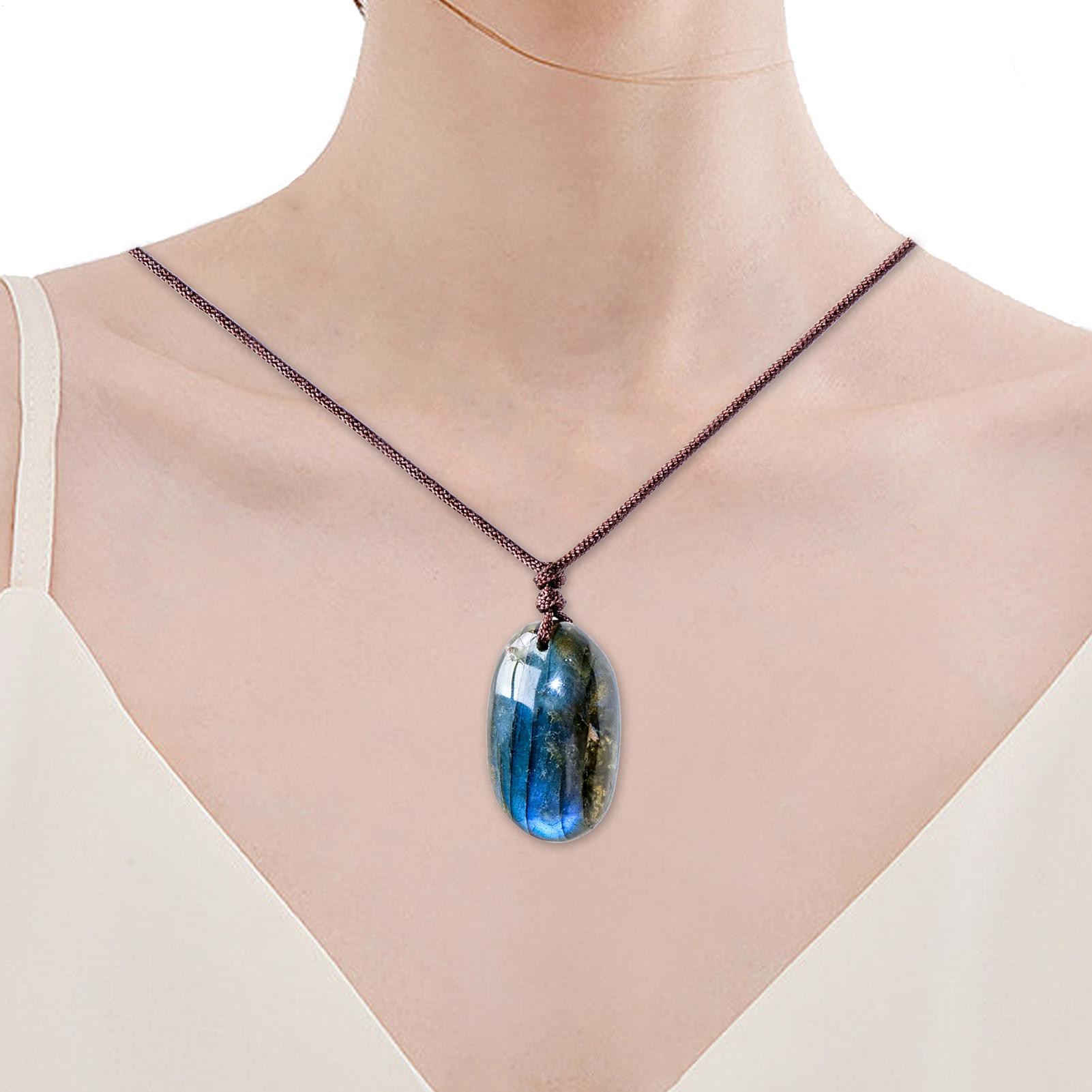 Ожерелья с подвесками из натур – обзор и цена Crystal Pendant Necklace Natural Stone