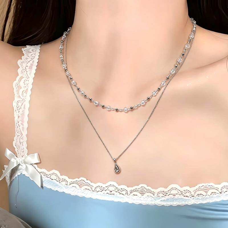 Новое модное ожерелье-чокер с  – обзор и цена Layered Pendant Necklace Aesthetic