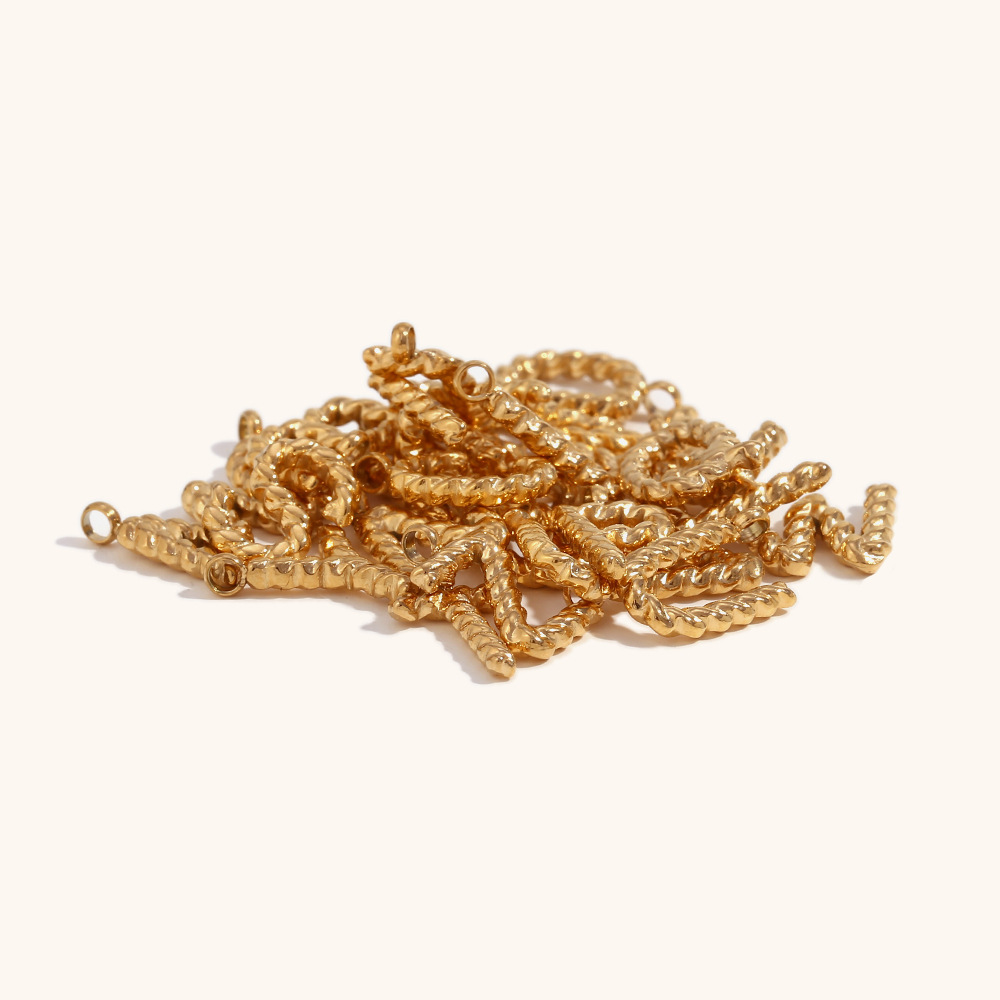 Персонализированное ожерелье с – обзор и цена Initial Letter Necklace 18K Gold