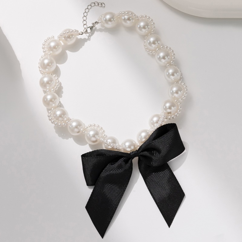 Ожерелье-чокер из искусственно – обзор и цена Pearl Choker Necklace Vintage
