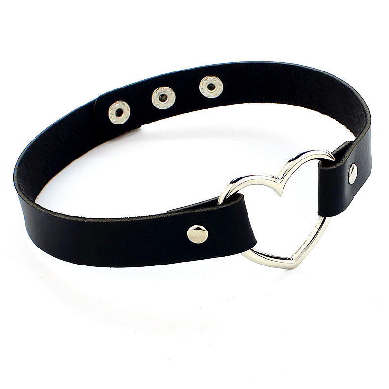 Сексуальное кожаное колье-чоке – обзор и цена Goth Punk Spike Choker
