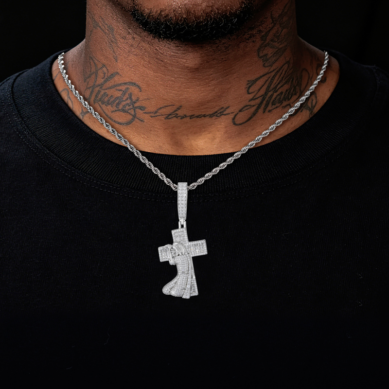 Новый кулон с крестом Иисуса и – обзор и цена 925 Sterling Silver Chain Necklace Men