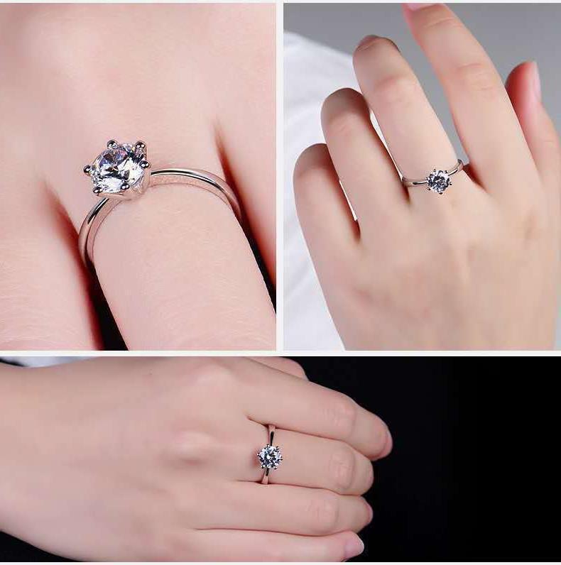 Элегантное шестигранное геомет – обзор и цена Moissanite Engagement Ring 1 Carat