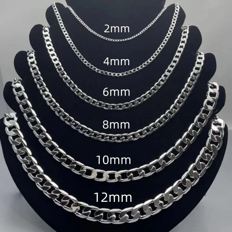 Мужское ожерелье из стерлингов – обзор и цена Cuban Link Chain 12Mm