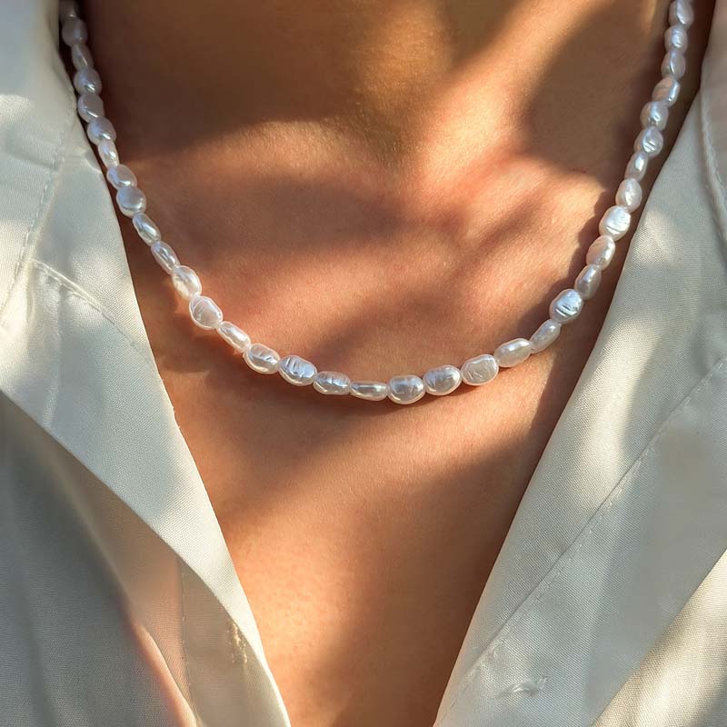 Женское Ожерелье-чокер с искус – обзор и цена Pearl Choker Necklace Vintage