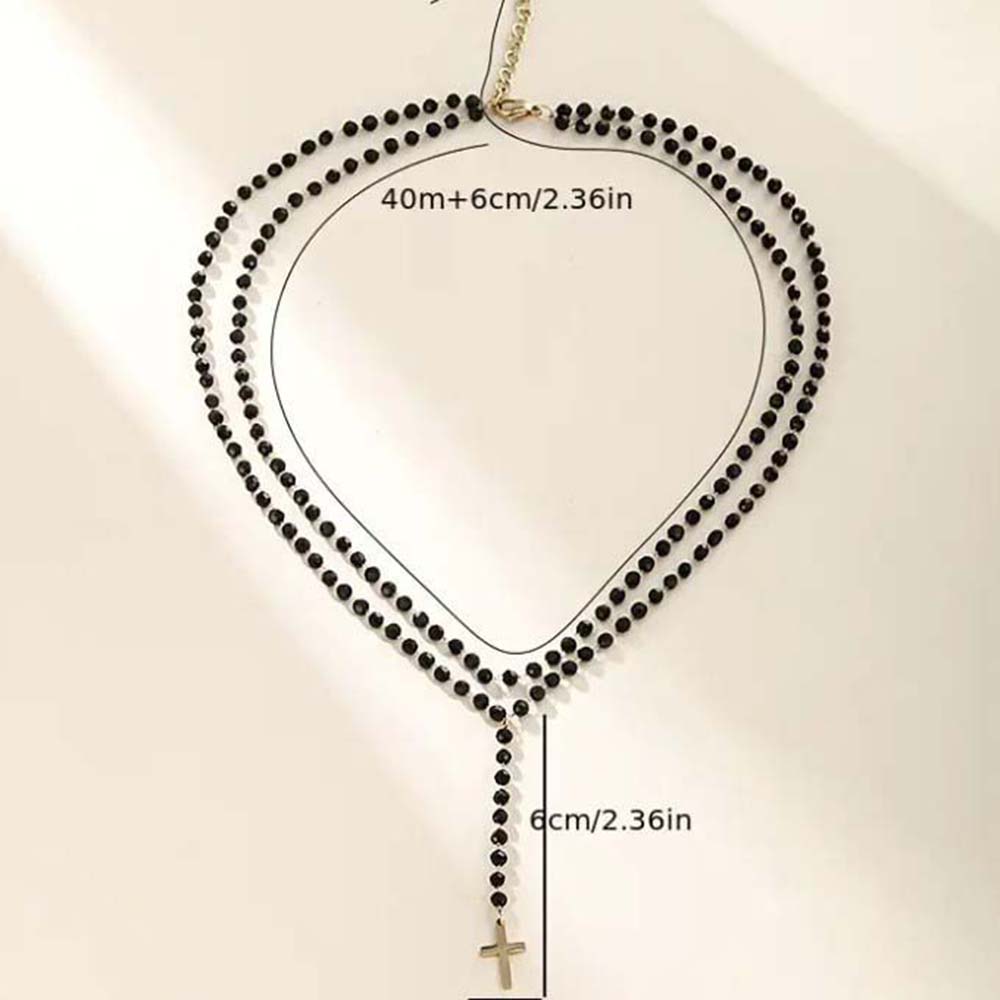 Готическое двухслойное черное  – обзор и цена Layered Pendant Necklace Aesthetic