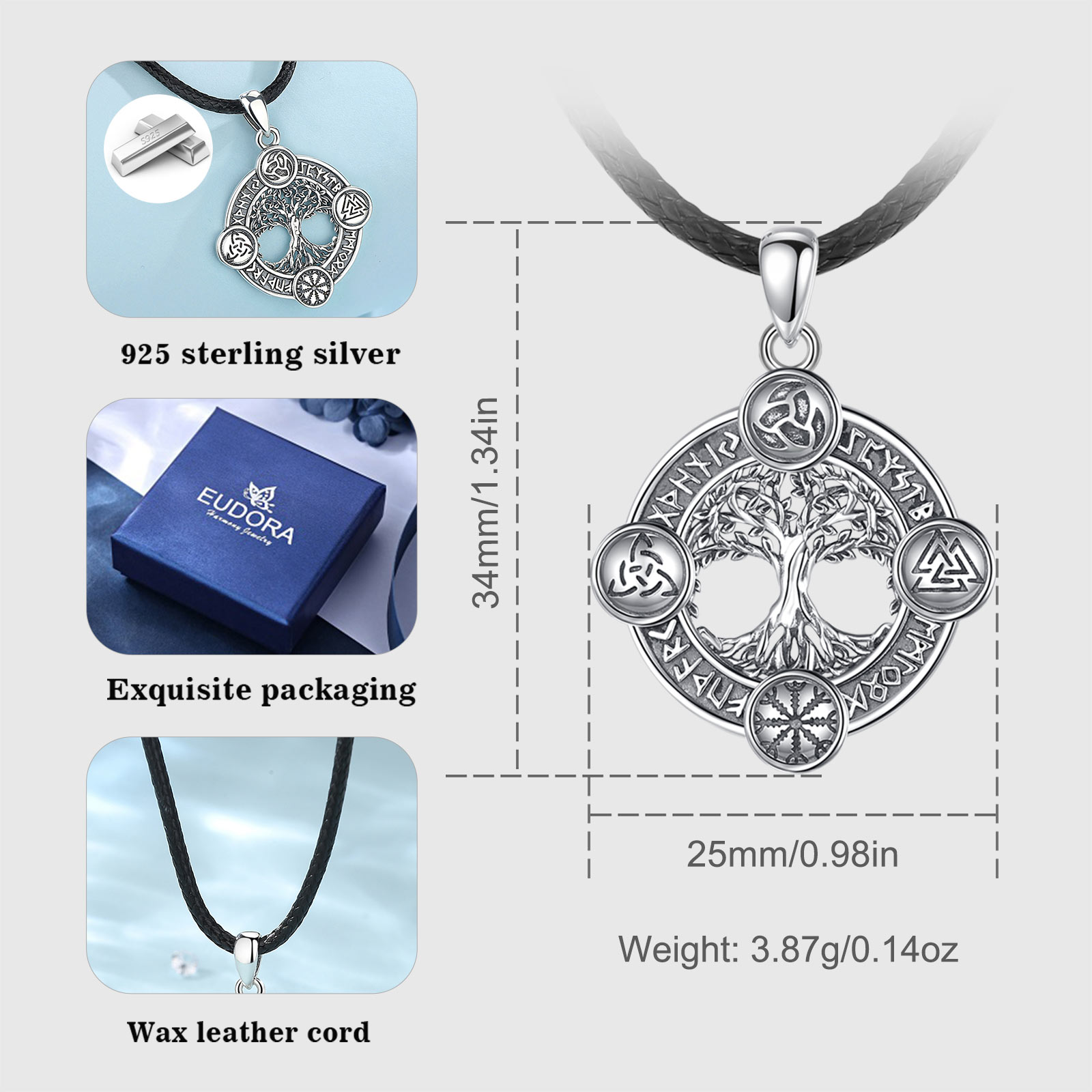 Ожерелье Eudora из стерлингово – обзор и цена 925 Sterling Silver Chain Necklace Men