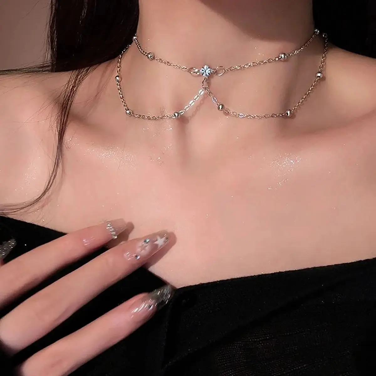 Сексуальная эстетичная многосл – обзор и цена Layered Pendant Necklace Aesthetic