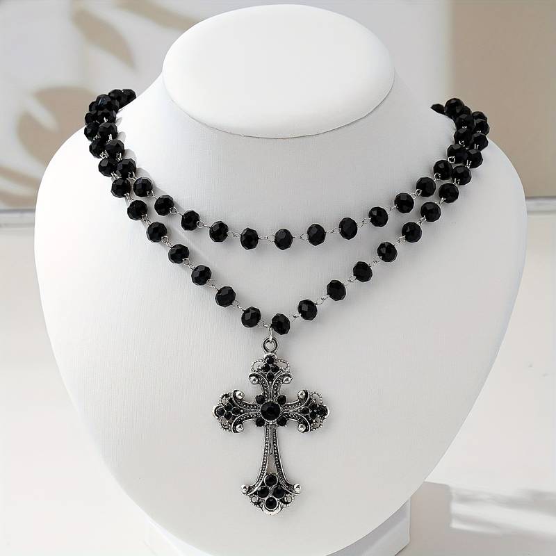 Многослойное ожерелье с кресто – обзор и цена Layered Pendant Necklace Aesthetic