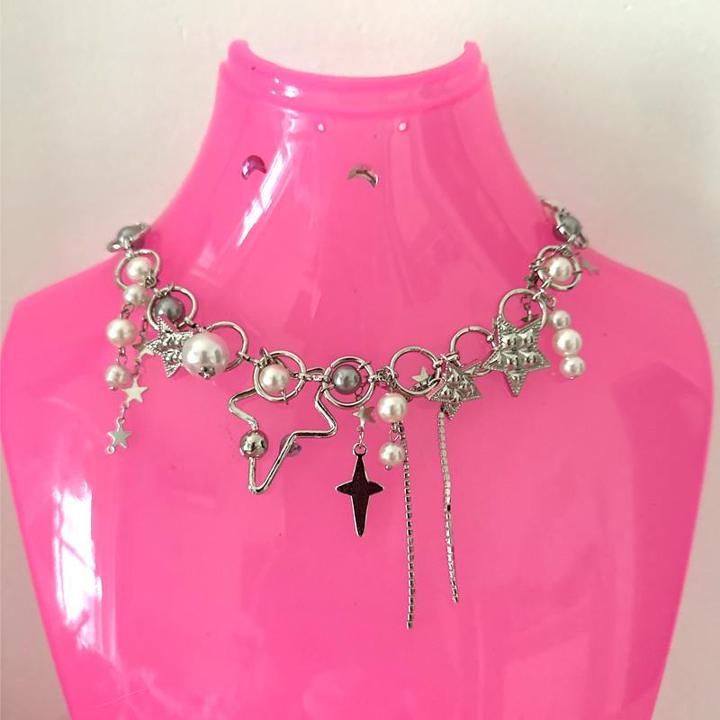 Ювелирные изделия Y2K, цепочки – обзор и цена Pearl Choker Necklace Vintage
