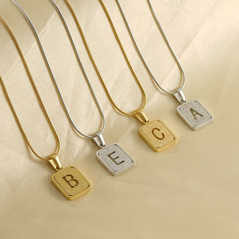 3 шт./пакет, цепочки высокого  – обзор и цена Initial Letter Necklace 18K Gold