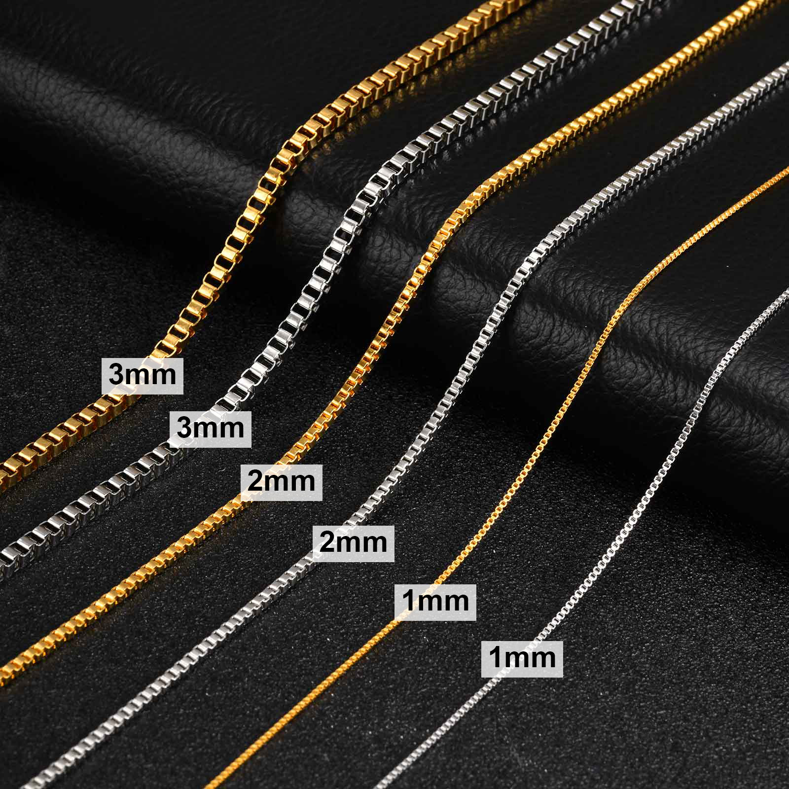Тонкое цепное ожерелье 1/2/3 м – обзор и цена Cuban Link Chain 12Mm