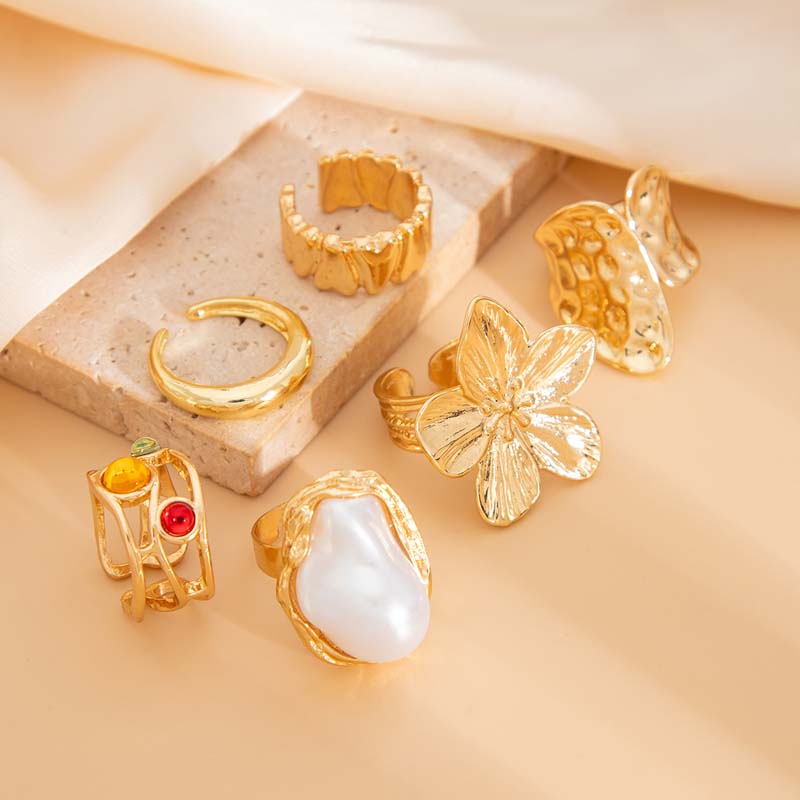 Набор из 6 винтажных металличе – обзор и цена Vintage Punk Knuckle Rings Set