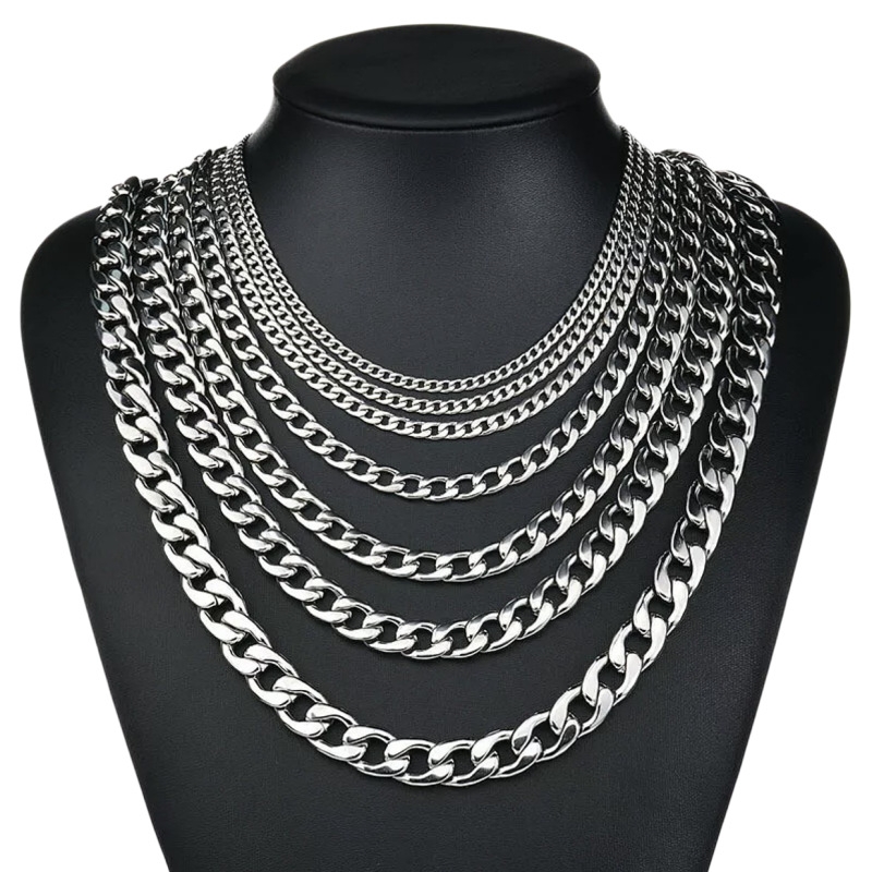 YQ 3 мм-10 мм кубинская цепочк – обзор и цена Cuban Link Chain 12Mm