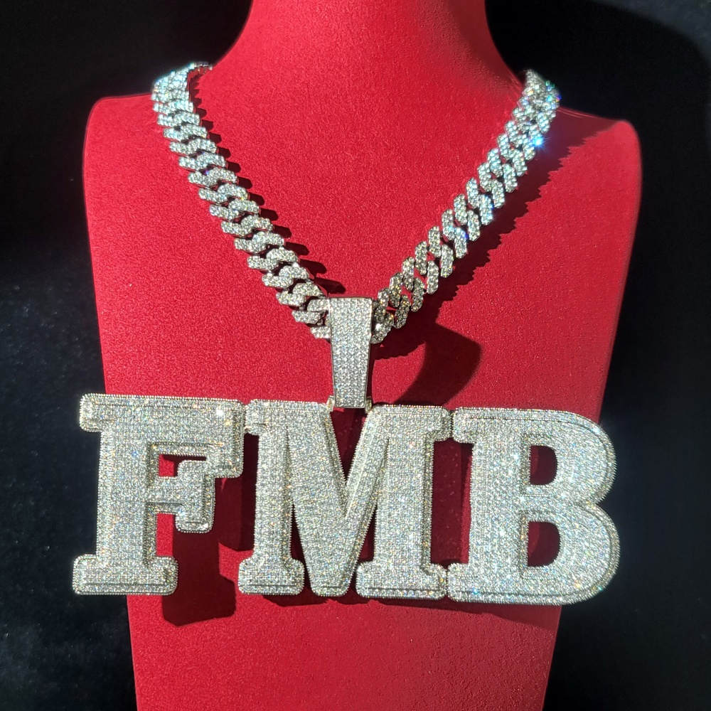Подвеска с буквами и цифрами и – обзор и цена Cuban Link Chain 12Mm