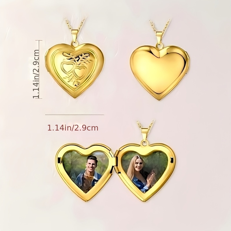 Персонализированное ожерелье с – обзор и цена Heart Locket Necklace Photo