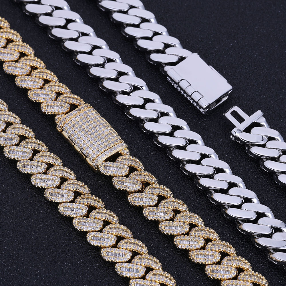 Ювелирные изделия NUOYA в стил – обзор и цена Cuban Link Chain 12Mm