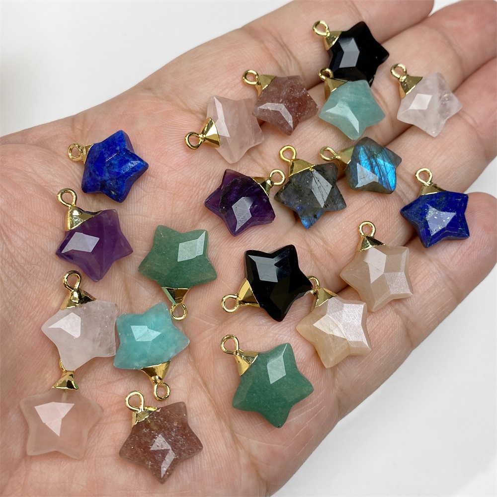 Подвеска из камня в форме звез – обзор и цена Crystal Pendant Necklace Natural Stone