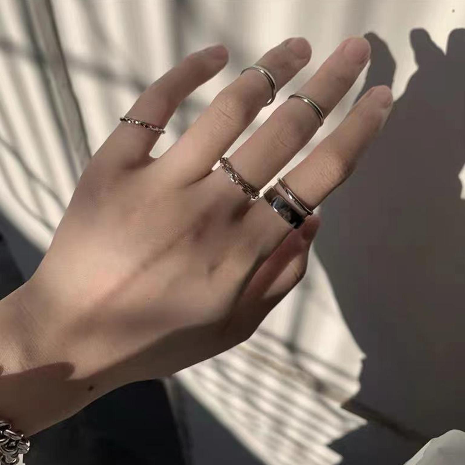 Женский набор колец в стиле хи – обзор и цена Vintage Punk Knuckle Rings Set
